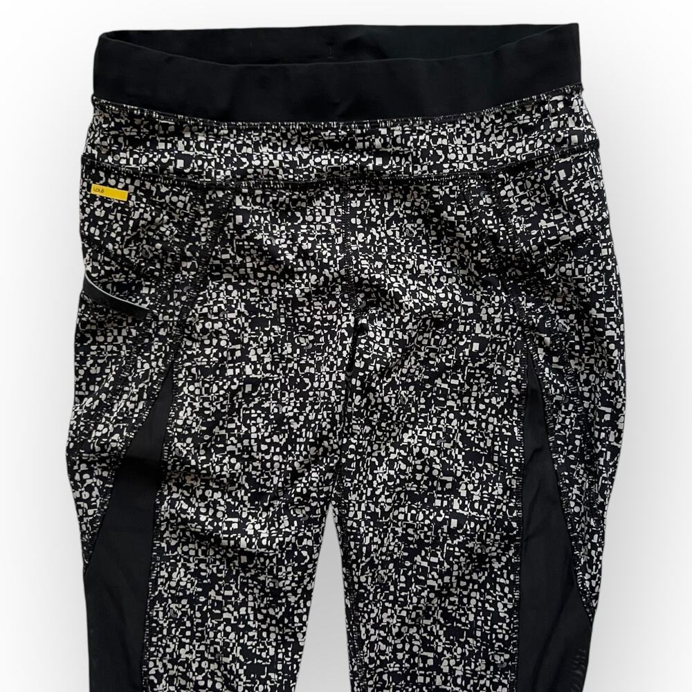Lole Women's Black & Gray Geometric Sheer Side Activewear 7/8 Leggings Size S - Picture 8 of 13